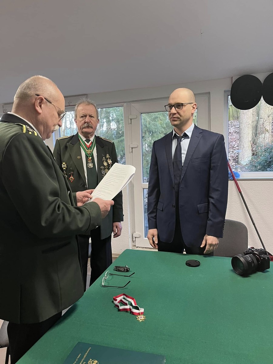 Przyjęcie Huberta Przychodniaka do Bractwa