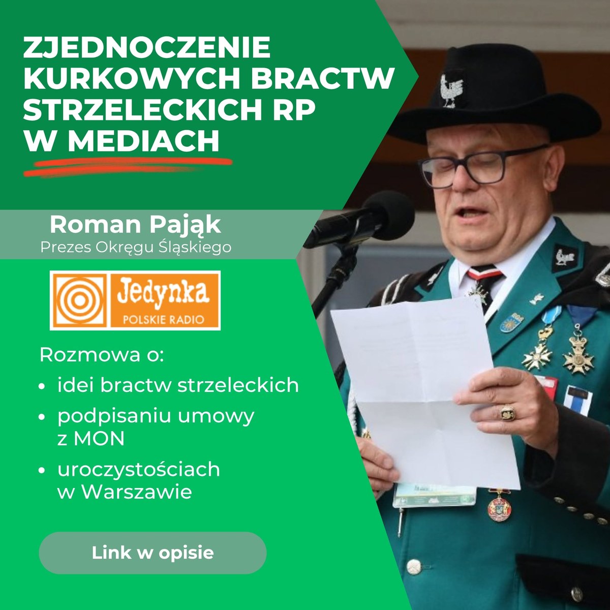 Brat Roman Pająk w Jedynce — Program 1 Polskiego Radia