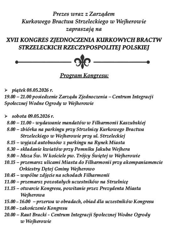 XVII Kongres ZKBS RP – święto historii, kultury i wspólnoty! W dniach 8–10 ma