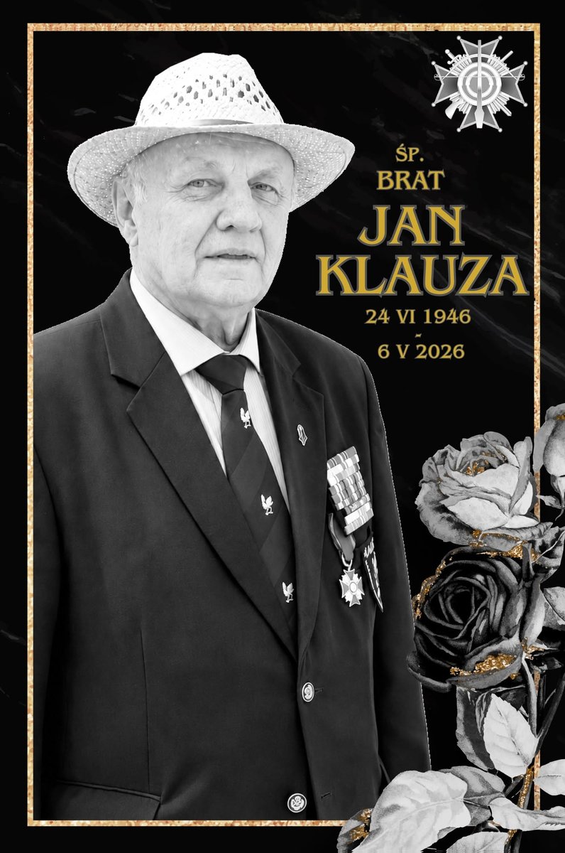 Grafika pożegnalna śp. Brata Jana Klauzy
