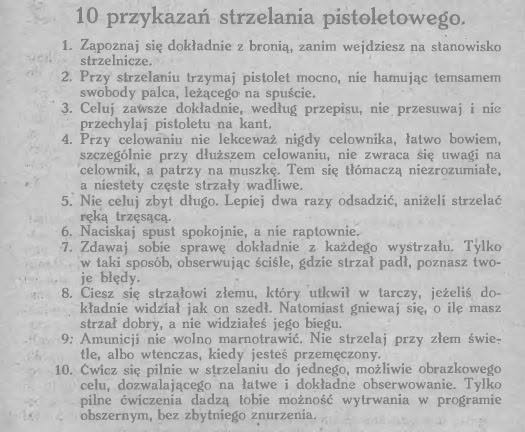 A czy wy stosujecie się do 10 przykazań strzelania pistoletowego z 1926 roku? 👇