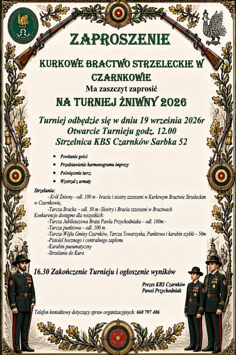 Grafika zaproszenia na Turniej Żniwny 2026